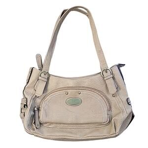 VTG Rosetti Beige Shoulder Bag Y2K Minimalist Purse Neutral Retro Streetwear